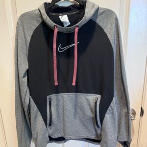 Nike Men's Black and Gray Hoodie